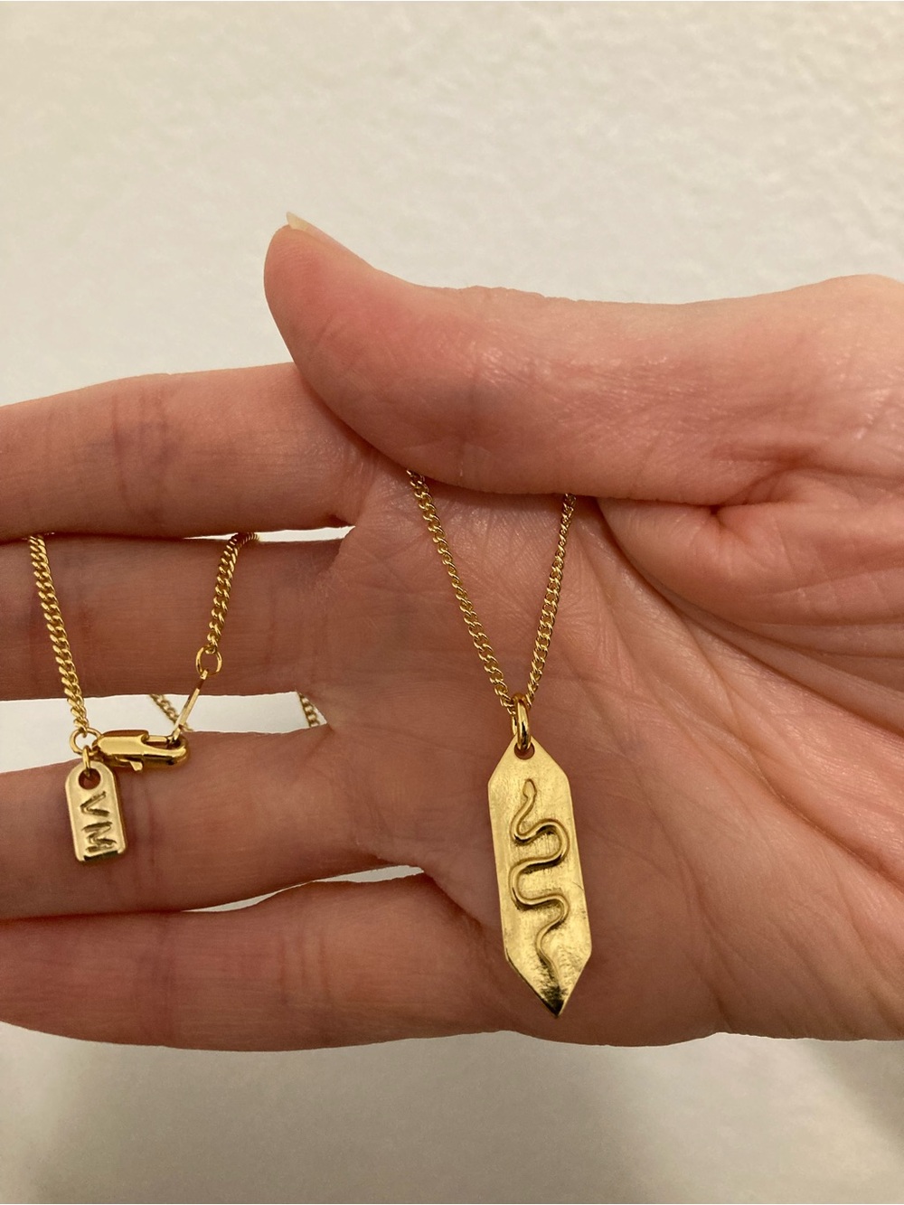 Vanessa Mooney gold snake necklace snake pendant necklace punk gothic jewelry